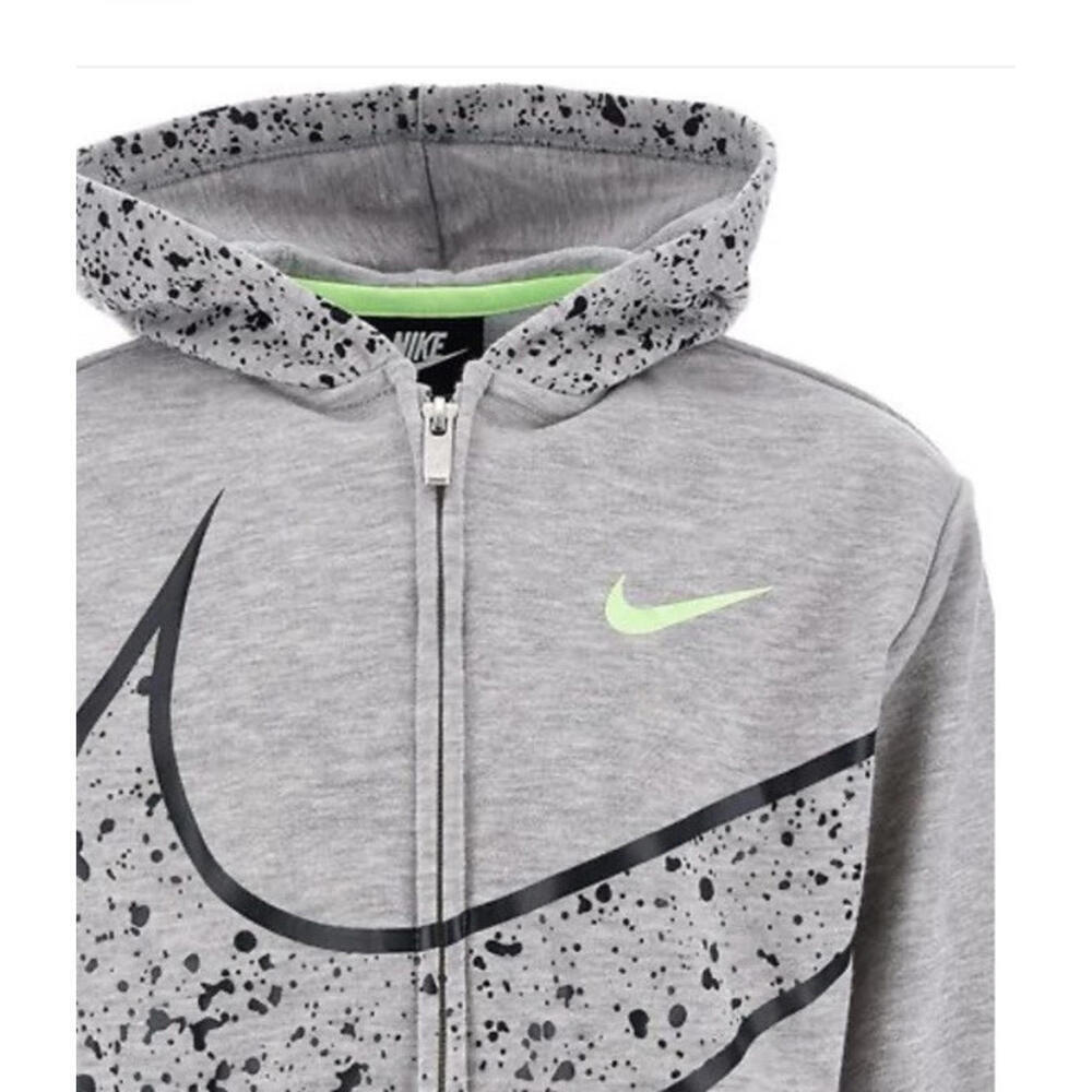 $48 Nike Cardigan Splatter Full Zip Girls Sports Jacket Hoodie Size S(5)